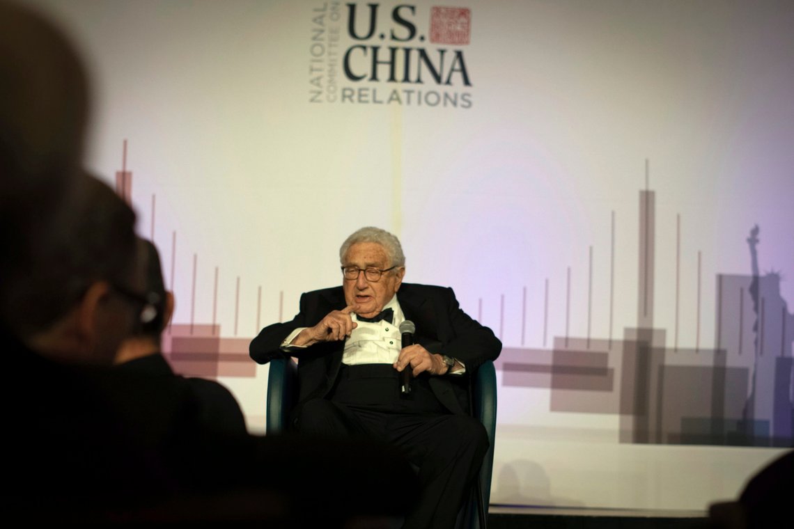 Former U.S. Secretary of State Henry Kissinger gives a speech at an annual dinner for the National Committee on U.S. China Relations, Thursday, Nov. 14, 2019, in New York. (AP Photo/Robert Bumsted) Former U.S. Secretary of State Henry Kissinger gives a speech at an annual dinner for the National Committee on U.S. China Relations, Thursday, Nov. 14, 2019, in New York. (AP Photo/Robert Bumsted)
