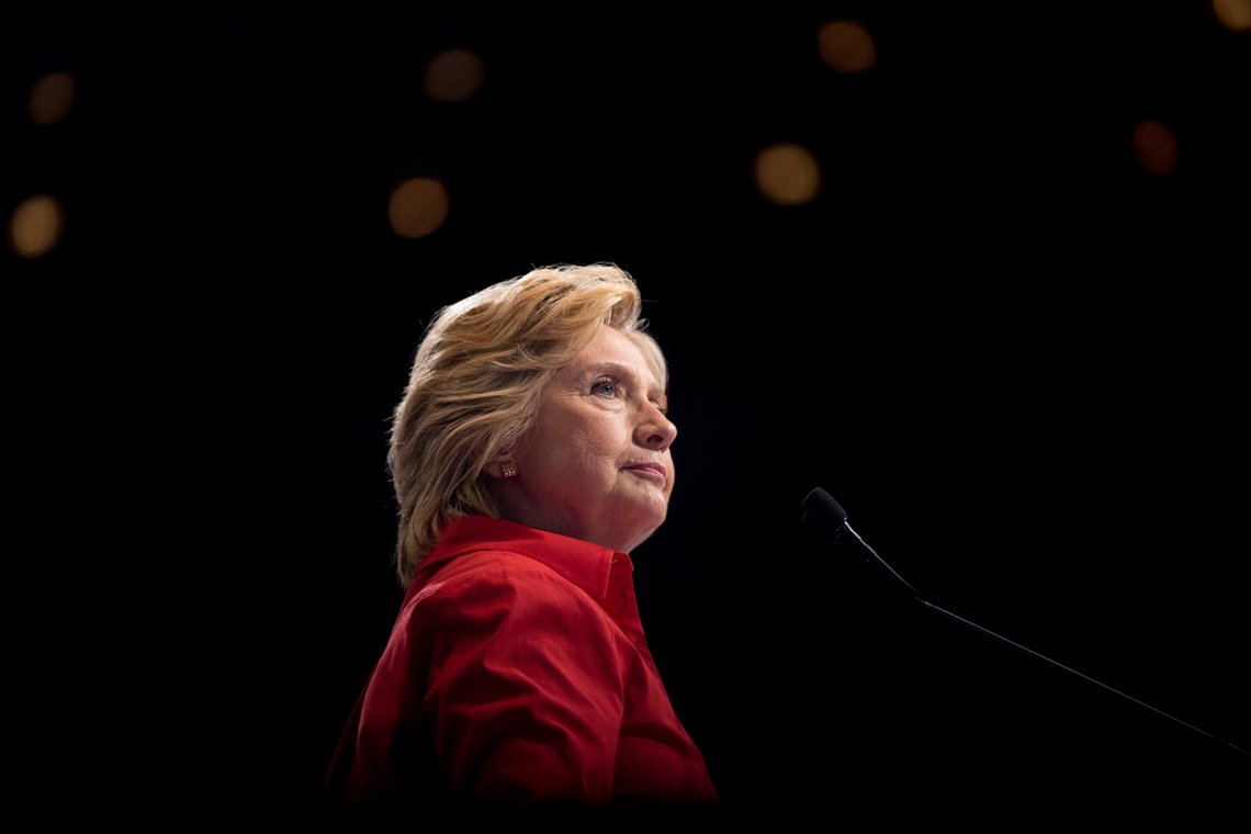 FILE - In this July 30, 2016 file photo, then-Democratic presidential candidate Hillary Clinton pauses while speaking at a rally in Pittsburgh. (AP Photo/Andrew Harnik, File) FILE - In this July 30, 2016 file photo, then-Democratic presidential candidate Hillary Clinton pauses while speaking at a rally in Pittsburgh. (AP Photo/Andrew Harnik, File)