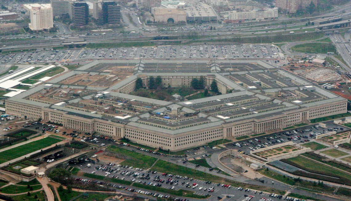 FILE - This March 27, 2008 file photo shows the Pentagon in Washington. In a first for the Pentagon's push to develop defenses against intercontinental-range ballistic missiles capable of striking the United States, a missile interceptor launched from a U.S. Navy ship at sea hit and destroyed a mock ICBM in flight on Tuesday, officials said. (AP Photo/Charles Dharapak, File) FILE - This March 27, 2008 file photo shows the Pentagon in Washington. In a first for the Pentagon's push to develop defenses against intercontinental-range ballistic missiles capable of striking the United States, a missile interceptor launched from a U.S. Navy ship at sea hit and destroyed a mock ICBM in flight on Tuesday, officials said. (AP Photo/Charles Dharapak, File)