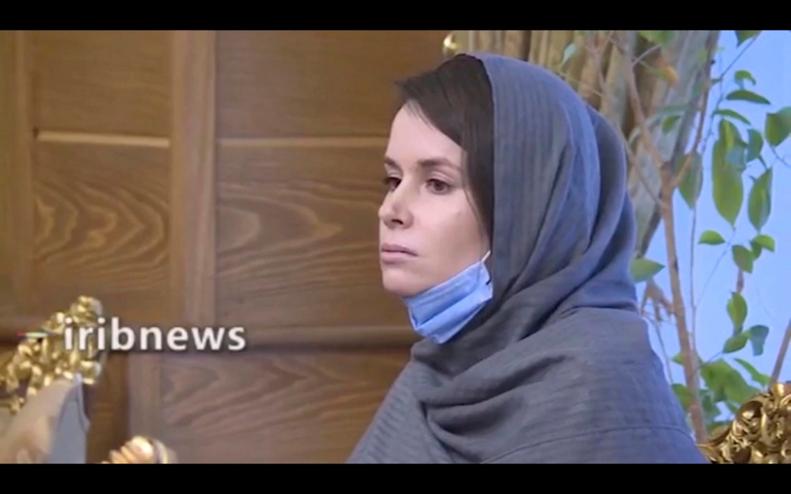 In this frame grab from Iranian state television video aired Wednesday, Nov. 25, 2020, British-Australian academic Kylie Moore-Gilbert is seen in Tehran, Iran. Iran has freed Moore-Gilbert, who has been detained in Iran for more than two years, in exchange for three Iranians held abroad, state TV reported Wednesday. (Iranian State Television via AP) In this frame grab from Iranian state television video aired Wednesday, Nov. 25, 2020, British-Australian academic Kylie Moore-Gilbert is seen in Tehran, Iran. Iran has freed Moore-Gilbert, who has been detained in Iran for more than two years, in exchange for three Iranians held abroad, state TV reported Wednesday. (Iranian State Television via AP)