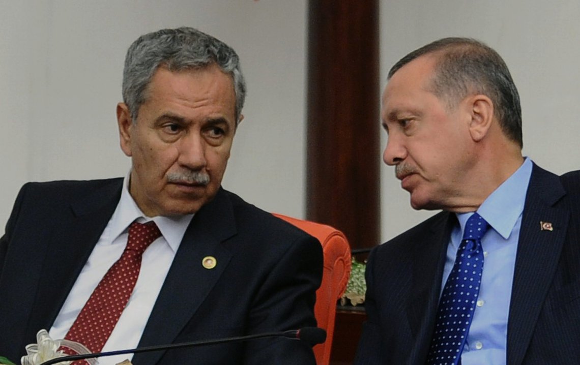 In this Monday, Oct. 1, 2012 photo, Prime Minister Recep Tayyip Erdogan, right, and his deputy Bulent Arinc are seen at Turkey's parliament in Ankara, Turkey. Turkey fired on Syrian targets for a second day Thursday, Oct. 4, 2012, but said it has no intention of declaring war, despite tensions after deadly shelling from Syria killed five civilians in a Turkish border town. Turkey's Parliament, meanwhile, began an emergency session to discuss a bill authorizing the military to launch cross border operations in Syria. If approved, the bill could more easily open the way to unilateral action by Turkey's armed forces inside Syria, without the involvement of its Western and Arab allies. (AP Photo) In this Monday, Oct. 1, 2012 photo, Prime Minister Recep Tayyip Erdogan, right, and his deputy Bulent Arinc are seen at Turkey's parliament in Ankara, Turkey. Turkey fired on Syrian targets for a second day Thursday, Oct. 4, 2012, but said it has no intention of declaring war, despite tensions after deadly shelling from Syria killed five civilians in a Turkish border town. Turkey's Parliament, meanwhile, began an emergency session to discuss a bill authorizing the military to launch cross border operations in Syria. If approved, the bill could more easily open the way to unilateral action by Turkey's armed forces inside Syria, without the involvement of its Western and Arab allies. (AP Photo)