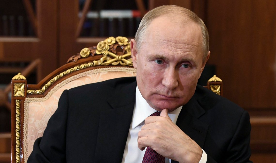 Russian President Vladimir Putin listens during a meeting in the Kremlin, in Moscow, Russia, Thursday, Nov. 19, 2020. (Alexei Nikolsky, Sputnik, Kremlin Pool Photo via AP) Russian President Vladimir Putin listens during a meeting in the Kremlin, in Moscow, Russia, Thursday, Nov. 19, 2020. (Alexei Nikolsky, Sputnik, Kremlin Pool Photo via AP)