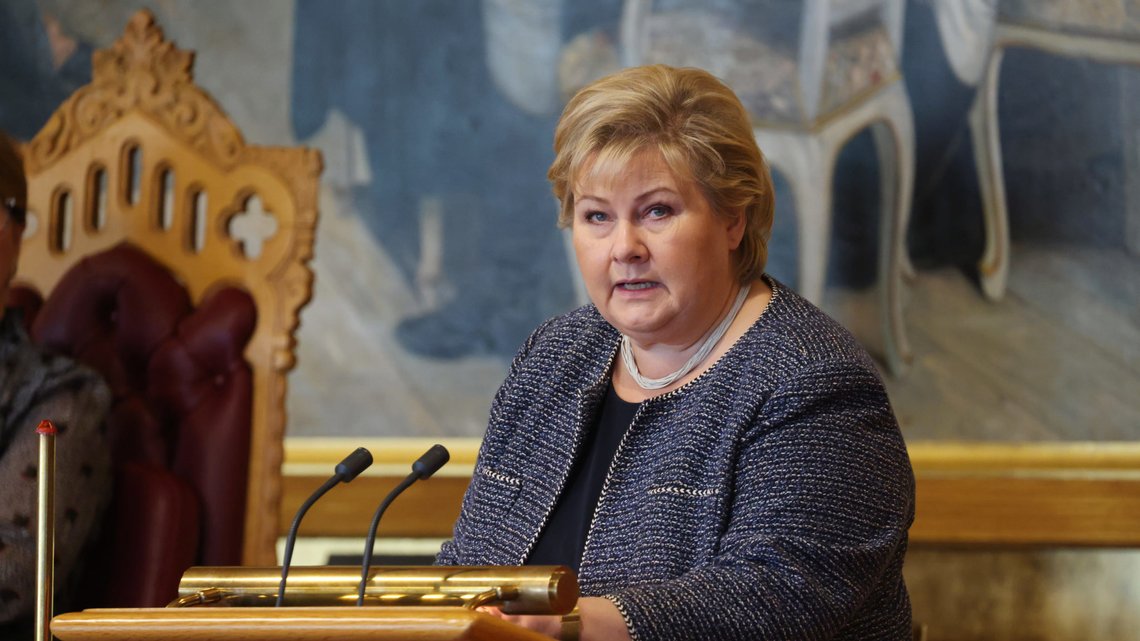 Oslo 20201105.
Statsminister Erna Solberg redegjør for Stortinget om regjeringens håndteringen av koronapandemien.
Foto: Ørn E. Borgen / NTB Oslo 20201105.
Statsminister Erna Solberg redegjør for Stortinget om regjeringens håndteringen av koronapandemien.
Foto: Ørn E. Borgen / NTB