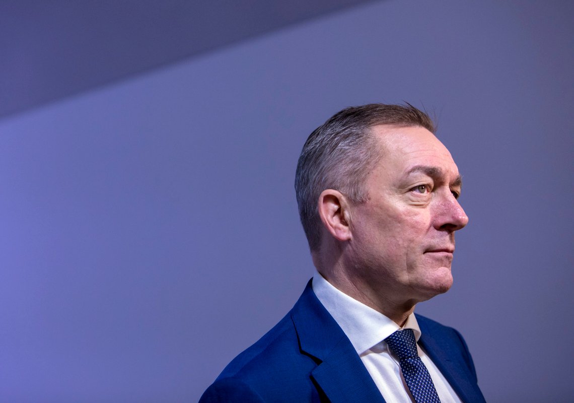 Oslo 20190211.
Etterretningstjenesten legger frem sin åpne vurdering, Fokus 2019, i Forsvarsdepartementets lokaler i Oslo. Forsvarsminister Frank Bakke-Jensen
Foto: Ole Berg-Rusten / NTB Oslo 20190211.
Etterretningstjenesten legger frem sin åpne vurdering, Fokus 2019, i Forsvarsdepartementets lokaler i Oslo. Forsvarsminister Frank Bakke-Jensen
Foto: Ole Berg-Rusten / NTB