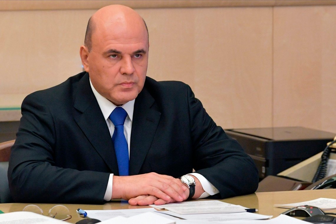 Russian Prime Minister Mikhail Mishustin attends a cabinet meeting via video conference in Moscow, Russia, Monday, Nov. 9, 2020. (Alexander Astafyev, Sputnik, Kremlin Pool Photo via AP) Russian Prime Minister Mikhail Mishustin attends a cabinet meeting via video conference in Moscow, Russia, Monday, Nov. 9, 2020. (Alexander Astafyev, Sputnik, Kremlin Pool Photo via AP)