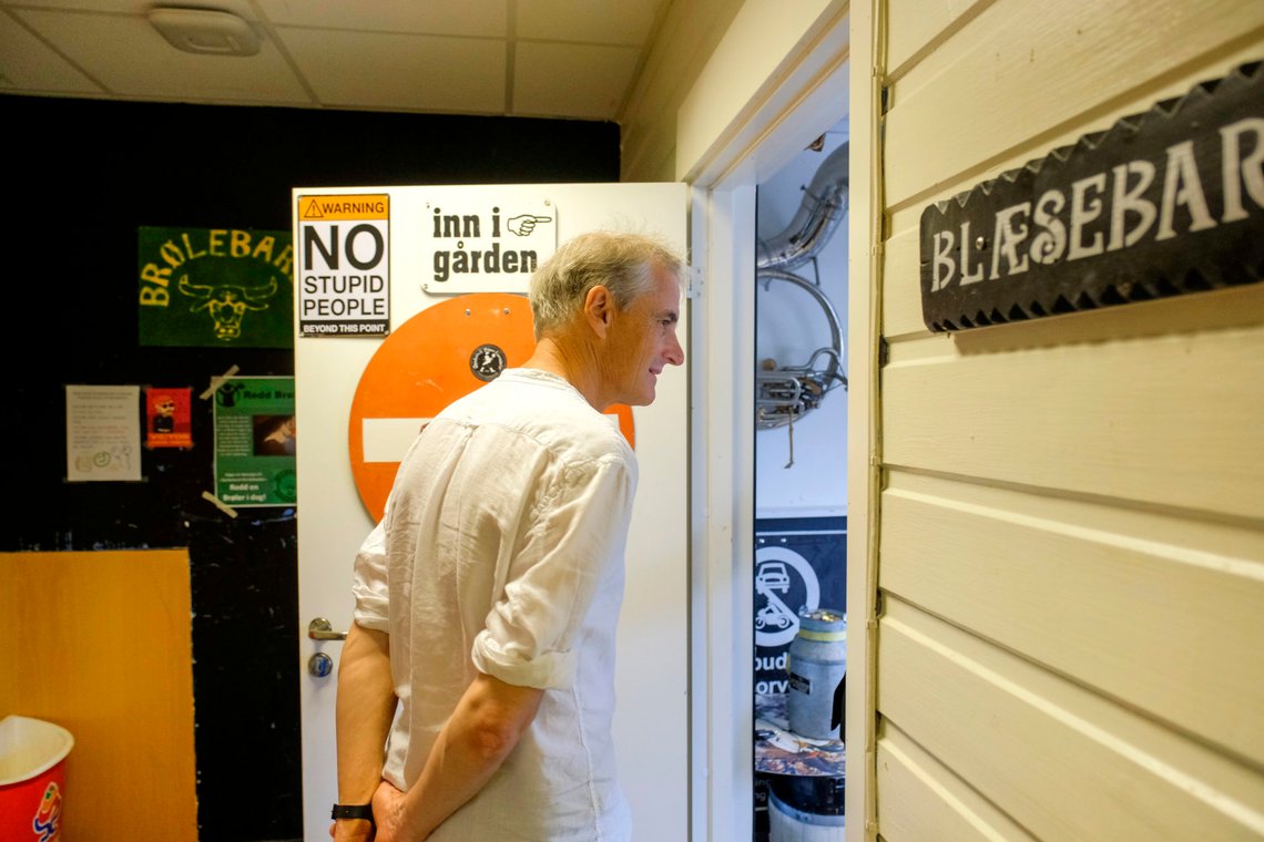 Kristiansand 20190728.
Arbeiderparti leder Jonas Gahr Støre besøker Kristiansand. Her på besøk hos Studentsamskipnaden ved Universitetet i Agder.
Foto: Tor Erik Schrøder / NTB Kristiansand 20190728.
Arbeiderparti leder Jonas Gahr Støre besøker Kristiansand. Her på besøk hos Studentsamskipnaden ved Universitetet i Agder.
Foto: Tor Erik Schrøder / NTB
