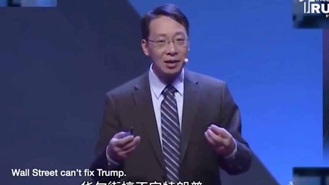 Di Dongsheng. Stillbilde: Fox News. Di Dongsheng. Stillbilde: Fox News.