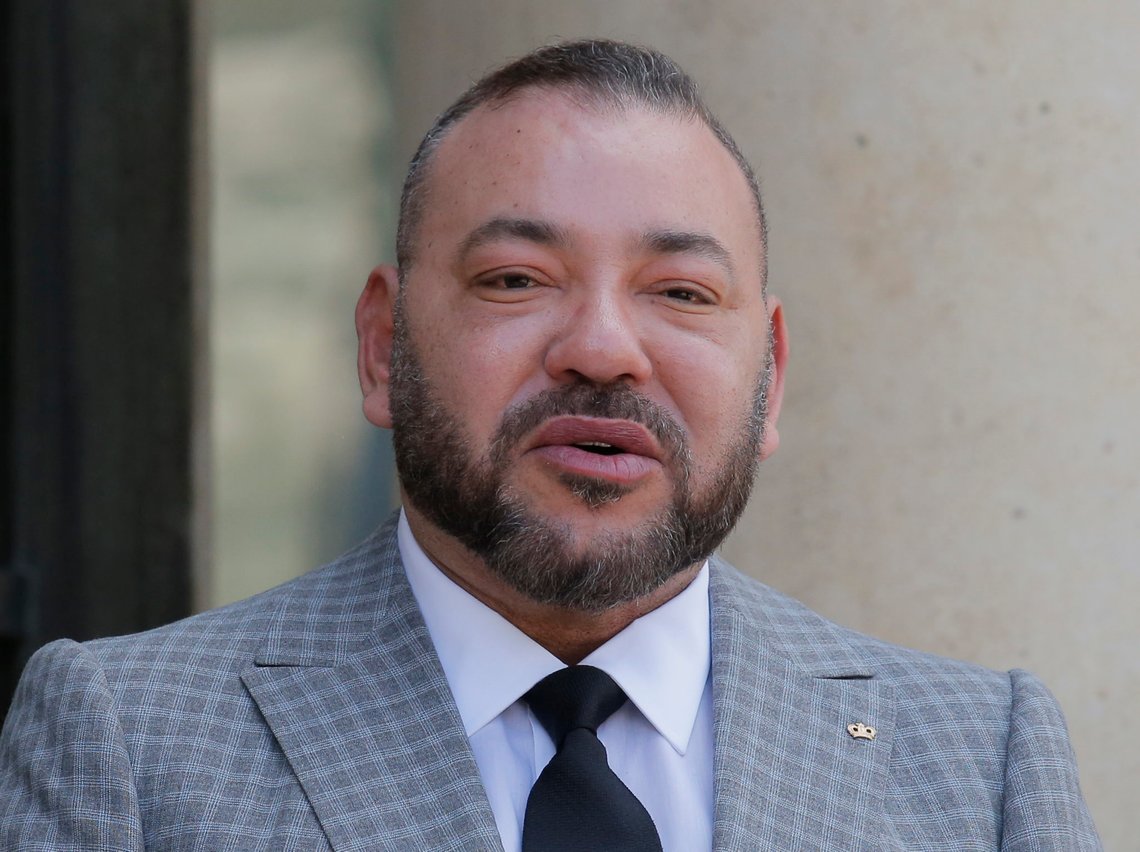 FILE - In this May 2, 2017 file photo, Morocco's King Mohammed VI, left, smiles as he arrives at the Elysee Palace to meet France's President Francois Hollande in Paris. King Mohammed VI of Morocco underwent successful heart surgery on Sunday in Rabat for a heart rhythm disorder, according to the state news agency. The king, 56, was treated for a heart rhythm disorder known as "atrial flutter," in which the heart's upper chambers beat too quickly. (AP Photo/Michel Euler, File) FILE - In this May 2, 2017 file photo, Morocco's King Mohammed VI, left, smiles as he arrives at the Elysee Palace to meet France's President Francois Hollande in Paris. King Mohammed VI of Morocco underwent successful heart surgery on Sunday in Rabat for a heart rhythm disorder, according to the state news agency. The king, 56, was treated for a heart rhythm disorder known as "atrial flutter," in which the heart's upper chambers beat too quickly. (AP Photo/Michel Euler, File)