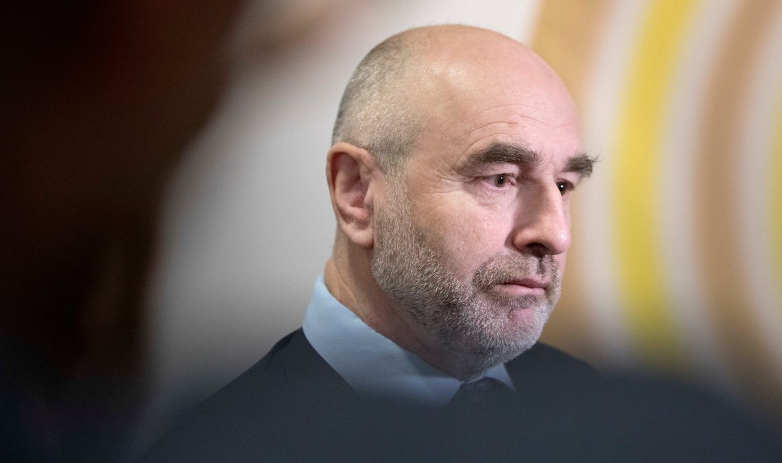 Oslo 20180301.
Leder av kontroll- og konstitusjonskomiteen Dag Terje Andersen (AP) under høringen om SSB-saken torsdag.
Foto: Ole Berg-Rusten / NTB Oslo 20180301.
Leder av kontroll- og konstitusjonskomiteen Dag Terje Andersen (AP) under høringen om SSB-saken torsdag.
Foto: Ole Berg-Rusten / NTB