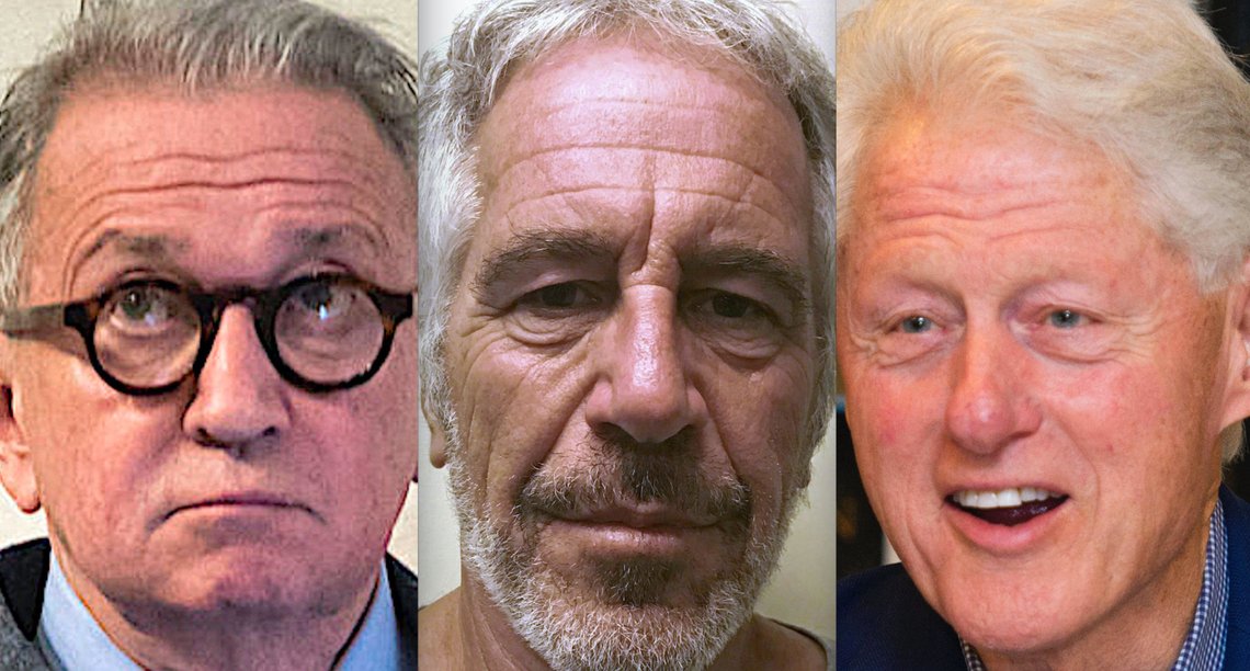 Terje Rød-Larsen, Jeffrey Epstein og Bill Clinton. Foto: Heiko Junge, New York State Division of Criminal Justice Services / Reuters og Scott Roth / Invision / AP – alle via NTB. Terje Rød-Larsen, Jeffrey Epstein og Bill Clinton. Foto: Heiko Junge, New York State Division of Criminal Justice Services / Reuters og Scott Roth / Invision / AP – alle via NTB.