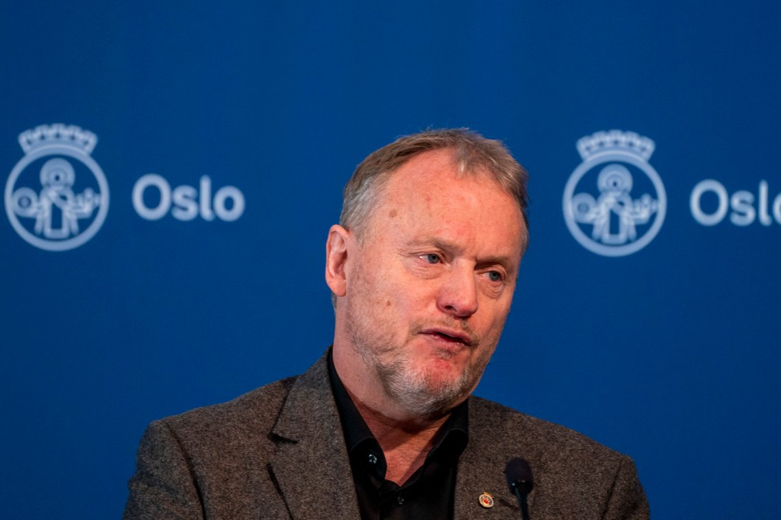 Oslo 20210123.
Byrådsleder Raymond Johansen med pressekonferanse om koronasituasjonen i Oslo-området.
Foto: Terje Pedersen / NTB Oslo 20210123.
Byrådsleder Raymond Johansen med pressekonferanse om koronasituasjonen i Oslo-området.
Foto: Terje Pedersen / NTB