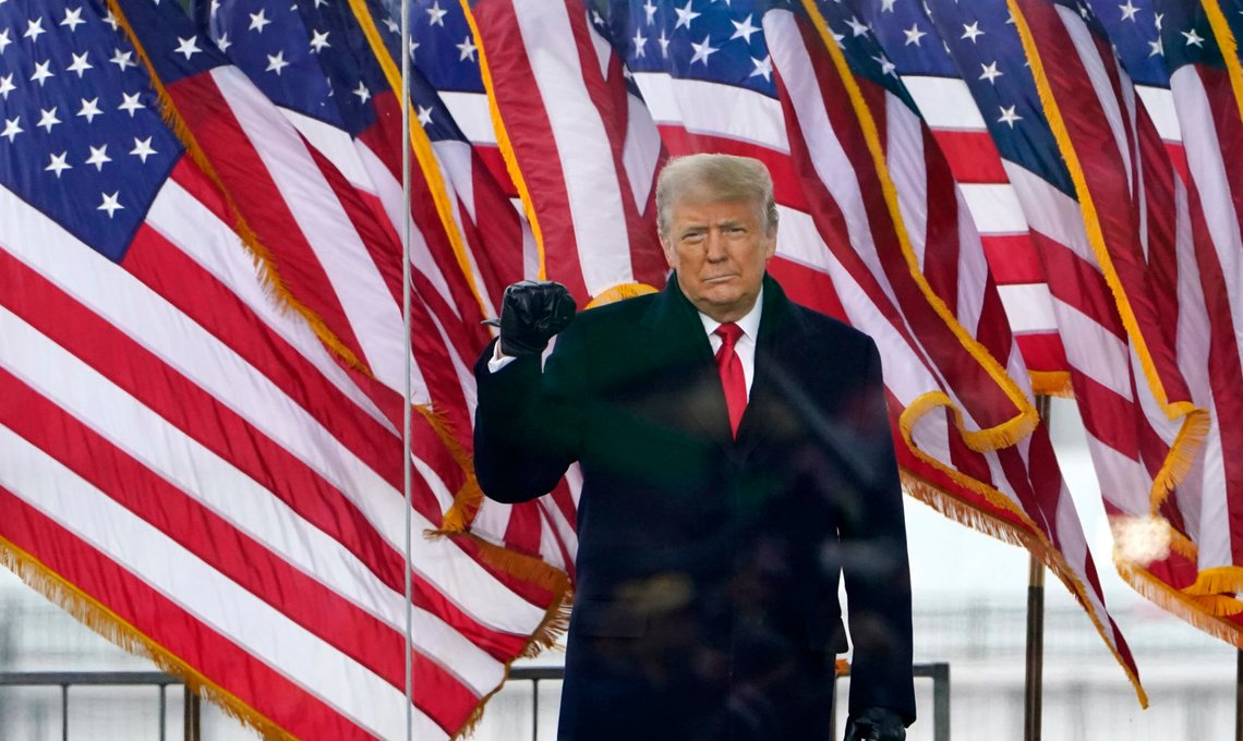 President Donald Trump arrives to speak at a rally Wednesday, Jan. 6, 2021, in Washington. (AP Photo/Jacquelyn Martin) President Donald Trump arrives to speak at a rally Wednesday, Jan. 6, 2021, in Washington. (AP Photo/Jacquelyn Martin)