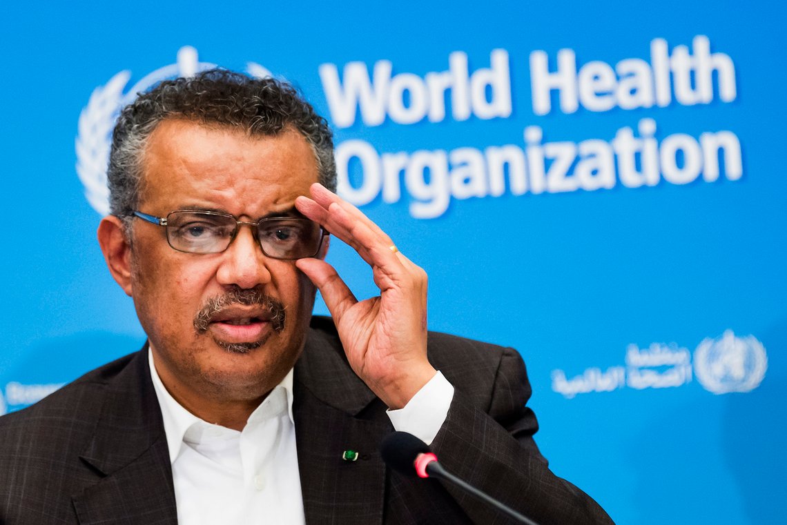 FILE- In this Jan. 30, 2020, file photo, Tedros Adhanom Ghebreyesus, Director General of the World Health Organization (WHO), talks to the media at the World Health Organization headquarters in Geneva, Switzerland. China said Monday, Jan. 11, 2021, that a group of experts from the World Health Organization are due to arrive this week for an investigation into the origins of the coronavirus pandemic. (Jean-Christophe Bott/Keystone via AP, File) FILE- In this Jan. 30, 2020, file photo, Tedros Adhanom Ghebreyesus, Director General of the World Health Organization (WHO), talks to the media at the World Health Organization headquarters in Geneva, Switzerland. China said Monday, Jan. 11, 2021, that a group of experts from the World Health Organization are due to arrive this week for an investigation into the origins of the coronavirus pandemic. (Jean-Christophe Bott/Keystone via AP, File)