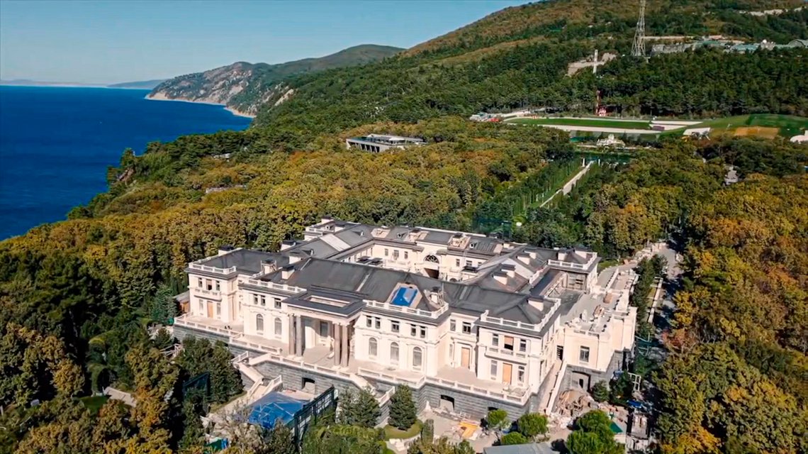 FILE - This frame from video released by Navalny Life YouTube channel on Tuesday, Jan. 19, 2021, shows a view of an estate overlooking Russia's Black Sea. Navalny's team posted the video expose alleging that the lavish palace was built for President Vladimir Putin through an elaborate corruption scheme. (Navalny Life YouTube channel via AP, File) FILE - This frame from video released by Navalny Life YouTube channel on Tuesday, Jan. 19, 2021, shows a view of an estate overlooking Russia's Black Sea. Navalny's team posted the video expose alleging that the lavish palace was built for President Vladimir Putin through an elaborate corruption scheme. (Navalny Life YouTube channel via AP, File)