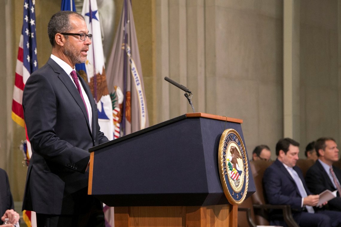 Fungerende justisminister i USA, Monty Wilkinson. Foto: US Ministry of Justice https://www.justice.gov/entity-popup/file/974696