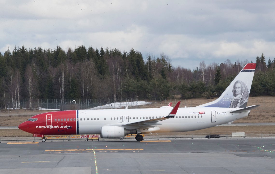 Gardermoen 20180424.
Norwegian fly på Gardermoen flyplass.
Foto: Vidar Ruud / NTB Gardermoen 20180424.
Norwegian fly på Gardermoen flyplass.
Foto: Vidar Ruud / NTB
