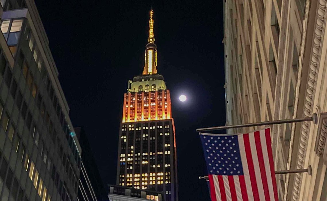 Together with NYC Congresswoman Grace Meng & Partnership for New York City, the Empire State Building is lit gold and black in solidarity with the #StopAsianHate campaign, Friday March 26, 2021, in New York. (AP Photo/Bebeto Matthews) Together with NYC Congresswoman Grace Meng & Partnership for New York City, the Empire State Building is lit gold and black in solidarity with the #StopAsianHate campaign, Friday March 26, 2021, in New York. (AP Photo/Bebeto Matthews)