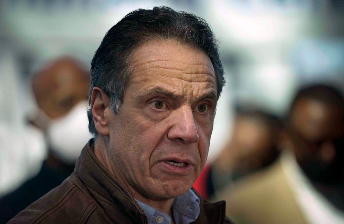 FILE - This Monday, March 8, 2021, file photo shows New York Gov. Andrew Cuomo speaking at a vaccination site in New York. A lawyer for Gov. Andrew Cuomo said Thursday that she reported a groping allegation made against him to local police after the woman involved declined to press charges herself. (AP Photo/Seth Wenig, Pool, File) FILE - This Monday, March 8, 2021, file photo shows New York Gov. Andrew Cuomo speaking at a vaccination site in New York. A lawyer for Gov. Andrew Cuomo said Thursday that she reported a groping allegation made against him to local police after the woman involved declined to press charges herself. (AP Photo/Seth Wenig, Pool, File)