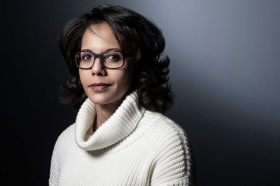 (FILES) In this file photo taken on February 18, 2019 French journalist Audrey Pulvar poses during a photo session in Paris. - A black French politician came under fire on March 28, 2021, for saying that whites should "keep quiet" if allowed into a meeting of people of colour discussing racism, reigniting a debate over how to address discrimination. Audrey Pulvar, a former television anchor who is part of Paris Mayor Anne Hidalgo's administration, was speaking about revelations that a leading student union held meetings about discrimination that were closed to white people. (Photo by JOEL SAGET / AFP) (FILES) In this file photo taken on February 18, 2019 French journalist Audrey Pulvar poses during a photo session in Paris. - A black French politician came under fire on March 28, 2021, for saying that whites should "keep quiet" if allowed into a meeting of people of colour discussing racism, reigniting a debate over how to address discrimination. Audrey Pulvar, a former television anchor who is part of Paris Mayor Anne Hidalgo's administration, was speaking about revelations that a leading student union held meetings about discrimination that were closed to white people. (Photo by JOEL SAGET / AFP)