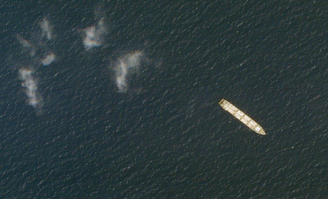 This Oct. 1, 2020, satellite photo from Planet Labs Inc. shows the Iranian cargo ship MV Saviz in the Red Sea off the coast of Yemen. The Iranian cargo ship, believed to be a base for the paramilitary Revolutionary Guard that has been anchored for years in the Red Sea off Yemen, has been attacked, Iranian state television acknowledged Wednesday, Wednesday, April 7, 2021. (Planet Labs Inc. via AP) This Oct. 1, 2020, satellite photo from Planet Labs Inc. shows the Iranian cargo ship MV Saviz in the Red Sea off the coast of Yemen. The Iranian cargo ship, believed to be a base for the paramilitary Revolutionary Guard that has been anchored for years in the Red Sea off Yemen, has been attacked, Iranian state television acknowledged Wednesday, Wednesday, April 7, 2021. (Planet Labs Inc. via AP)