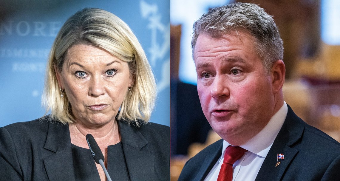 Justisminister Monica Mæland (H) må denne uken svare Per-Willy Amundsen (Frp) om en gruppevoldtektssak på Furuset og Oslo tingretts behandling. Foto: Gorm Kallestad og Håkon Mosvold Larsen / NTB. Justisminister Monica Mæland (H) må denne uken svare Per-Willy Amundsen (Frp) om en gruppevoldtektssak på Furuset og Oslo tingretts behandling. Foto: Gorm Kallestad og Håkon Mosvold Larsen / NTB.