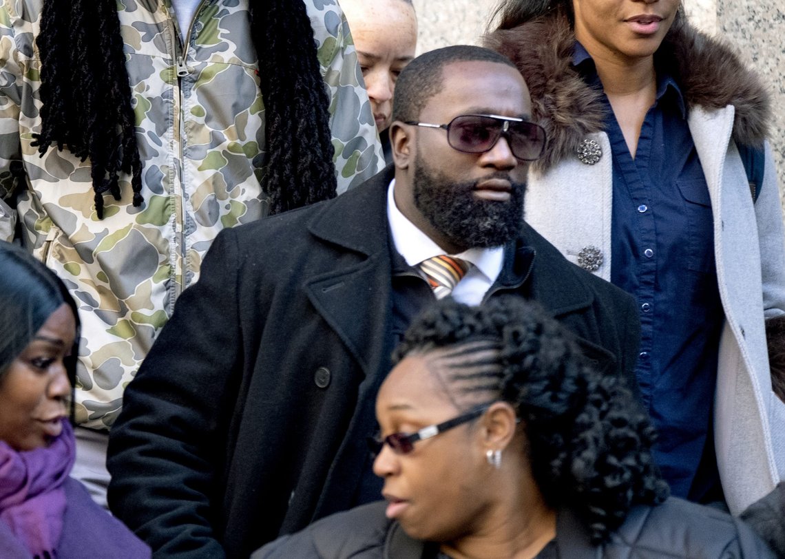 FILE - In this Nov. 25, 2019, file photo Michael Thomas, a federal jail guard responsible for monitoring Jeffrey Epstein the night he killed himself, leaves federal court in New York. The two Bureau of Prisons workers tasked with guarding Epstein the night he killed himself, Tava Noel and Thomas, have admitted they falsified records but will skirt any time behind bars under a deal with federal prosecutors, authorities said Friday, May 21, 2021. (AP Photo/Craig Ruttle, File) FILE - In this Nov. 25, 2019, file photo Michael Thomas, a federal jail guard responsible for monitoring Jeffrey Epstein the night he killed himself, leaves federal court in New York. The two Bureau of Prisons workers tasked with guarding Epstein the night he killed himself, Tava Noel and Thomas, have admitted they falsified records but will skirt any time behind bars under a deal with federal prosecutors, authorities said Friday, May 21, 2021. (AP Photo/Craig Ruttle, File)