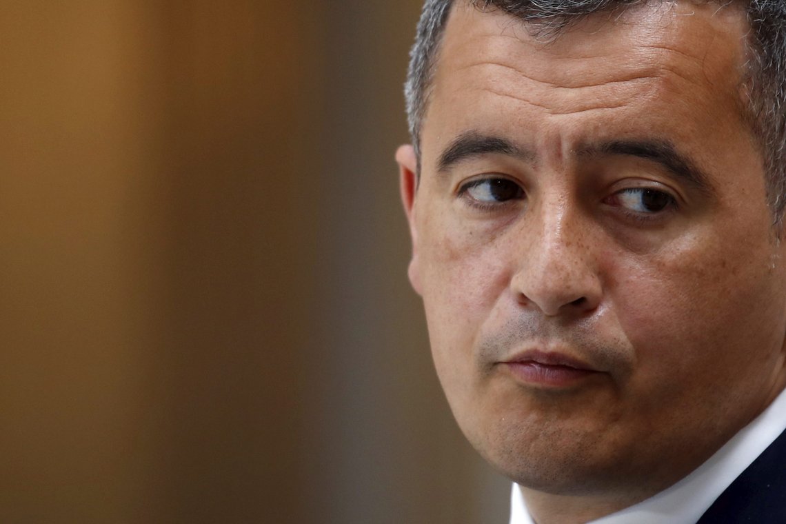 French Interior Minister Gerald Darmanin attends a news conference following the weekly cabinet meeting at the Elysee Palace in Paris, France, Wednesday, April 28, 2021. The prime minister and interior and justice ministers spoke to reporters after presenting a new anti-terrorism bill that's part of broader government efforts to improve security and intelligence in France. (Gonzalo Fuentes, Pool photo via AP) French Interior Minister Gerald Darmanin attends a news conference following the weekly cabinet meeting at the Elysee Palace in Paris, France, Wednesday, April 28, 2021. The prime minister and interior and justice ministers spoke to reporters after presenting a new anti-terrorism bill that's part of broader government efforts to improve security and intelligence in France. (Gonzalo Fuentes, Pool photo via AP)