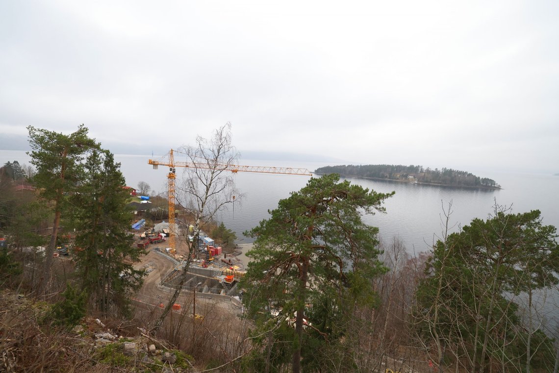 Byggeaktivitet ved Utøyakaia. Dette bildet er tatt i slutten av november 2020. Foto: Ørn E. Borgen / NTB Byggeaktivitet ved Utøyakaia. Dette bildet er tatt i slutten av november 2020. Foto: Ørn E. Borgen / NTB