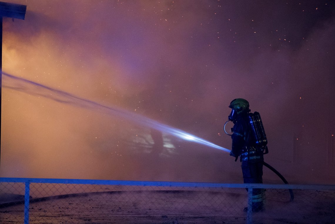 Arkivbilde av bilbrann på Haugerud i Oslo i 2019. Foto: Terje Pedersen, NTB. Arkivbilde av bilbrann på Haugerud i Oslo i 2019. Foto: Terje Pedersen, NTB.