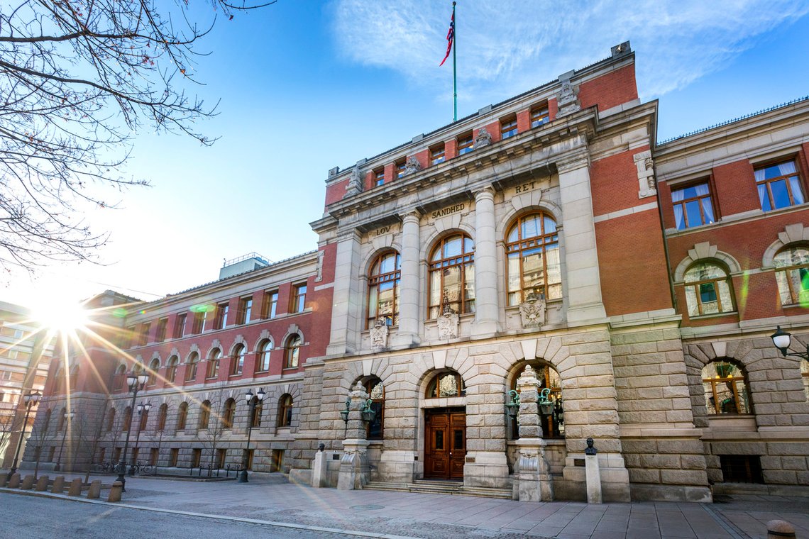 Oslo 20190228.
Eksteriør Norges Høyesterett på Høyesteretts plass 1 i Oslo.
Foto: Gorm Kallestad / NTB Oslo 20190228.
Eksteriør Norges Høyesterett på Høyesteretts plass 1 i Oslo.
Foto: Gorm Kallestad / NTB