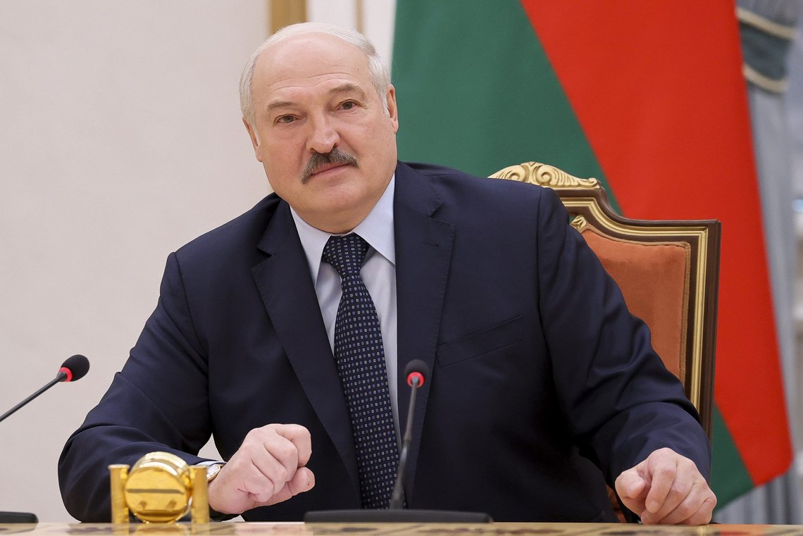 President Alexander Lukashenko i Hviterussland. Foto: Sergei Shelega, AP-NTB. President Alexander Lukashenko i Hviterussland. Foto: Sergei Shelega, AP-NTB.