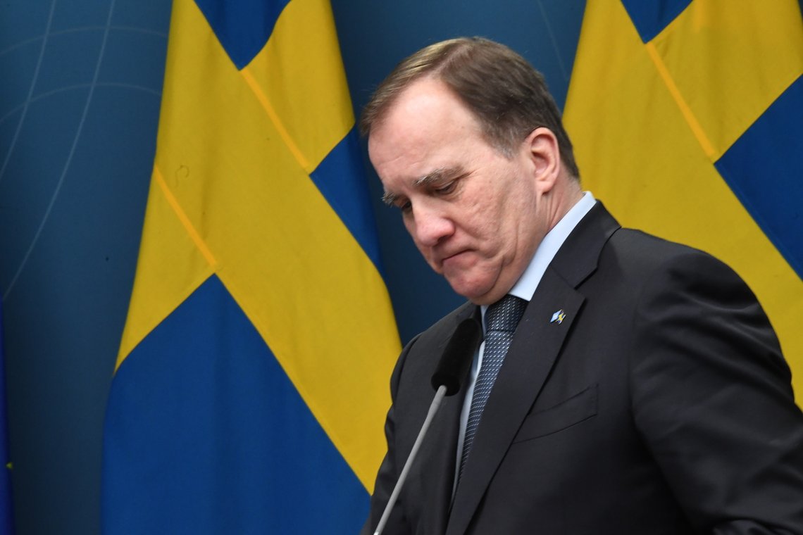 Sveriges statsminister Stefan Löfven. Hans regjering ble nettopp felt av et mistillitsforslag. Foto: Fredrik Sandberg/TT / NTB Sveriges statsminister Stefan Löfven. Hans regjering ble nettopp felt av et mistillitsforslag. Foto: Fredrik Sandberg/TT / NTB