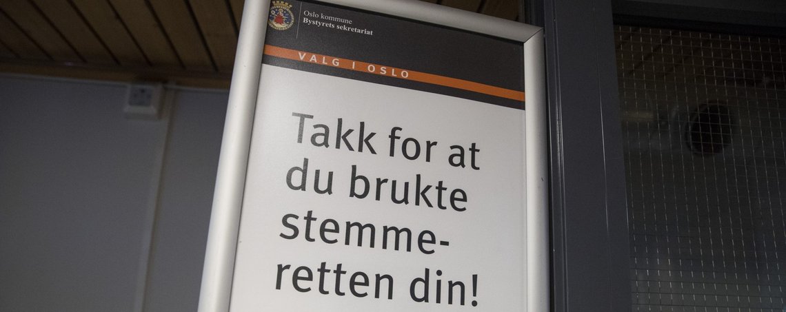 Til høsten er det igjen stortings- og sametingsvalg. Dette bildet er tatt i 2017. Foto: Håkon Mosvold Larsen / NTB Til høsten er det igjen stortings- og sametingsvalg. Dette bildet er tatt i 2017. Foto: Håkon Mosvold Larsen / NTB