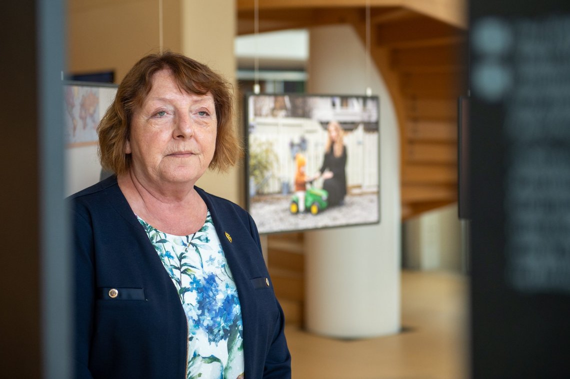Oslo 20210712.
Pressevisning av den nye utstillingen 22. juli-senteret med
Lisbeth Kristine Røyneland.
Foto: Annika Byrde / NTB Oslo 20210712.
Pressevisning av den nye utstillingen 22. juli-senteret med
Lisbeth Kristine Røyneland.
Foto: Annika Byrde / NTB