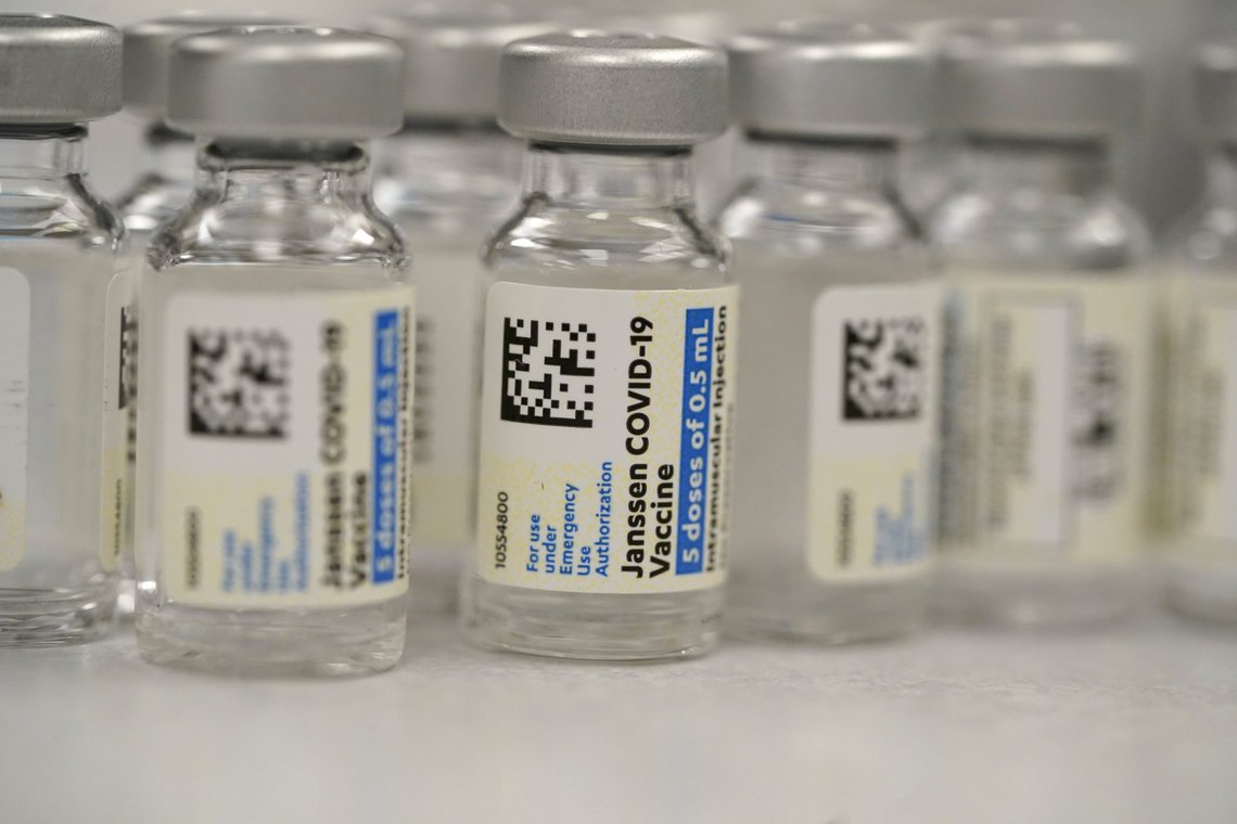 FILE - This Saturday, March 6, 2021 file photo shows vials of Johnson & Johnson COVID-19 vaccine in the pharmacy of National Jewish Hospital for distribution in east Denver. The European Medicines Agency is meeting Thursday March 11, 2021, to discuss whether Johnson & Johnsons one-dose coronavirus vaccine should be authorized, a move that would give the European Union a fourth licensed vaccine to try to curb the pandemic amid a stalled inoculation drive. (AP Photo/David Zalubowski, File) FILE - This Saturday, March 6, 2021 file photo shows vials of Johnson & Johnson COVID-19 vaccine in the pharmacy of National Jewish Hospital for distribution in east Denver. The European Medicines Agency is meeting Thursday March 11, 2021, to discuss whether Johnson & Johnsons one-dose coronavirus vaccine should be authorized, a move that would give the European Union a fourth licensed vaccine to try to curb the pandemic amid a stalled inoculation drive. (AP Photo/David Zalubowski, File)