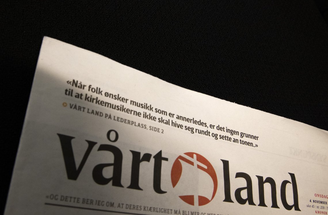 Avisen Vårt Land går på lederplass inn for å senke sperregrensen ved Stortingsvalg til 3 prosent. Foto: Terje Bendiksby / NTB Avisen Vårt Land går på lederplass inn for å senke sperregrensen ved Stortingsvalg til 3 prosent. Foto: Terje Bendiksby / NTB