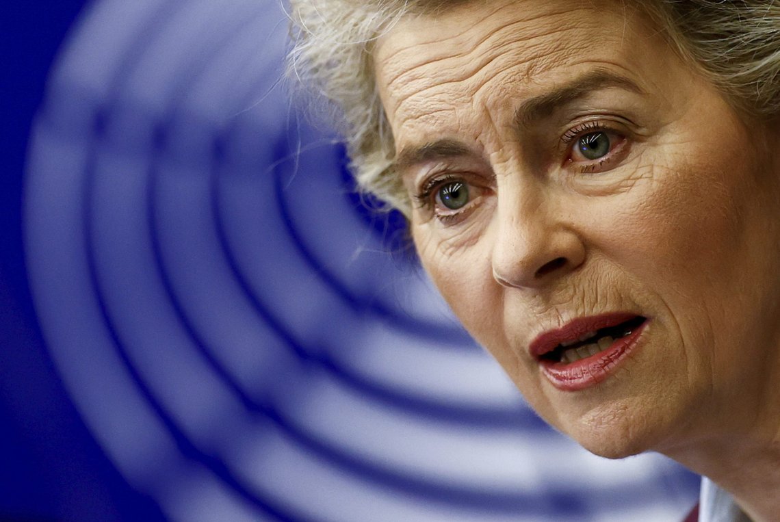 EU-kommisjonens president Ursula Van Der Leyen fordømmer igjen Ungarns nye LHBT+-lov. Foto: Christian Hartmann / AP / NTB EU-kommisjonens president Ursula Van Der Leyen fordømmer igjen Ungarns nye LHBT+-lov. Foto: Christian Hartmann / AP / NTB