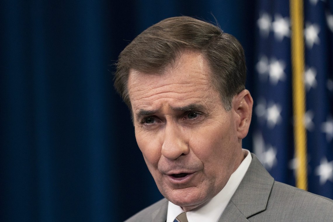 Pentagon.-talsmann John Kirby opplyser at alle USAs soldater og forsvarsansatte må vaksineres mot koronaviruset. Foto: Manuel Balce Ceneta / AP / NTB Pentagon.-talsmann John Kirby opplyser at alle USAs soldater og forsvarsansatte må vaksineres mot koronaviruset. Foto: Manuel Balce Ceneta / AP / NTB