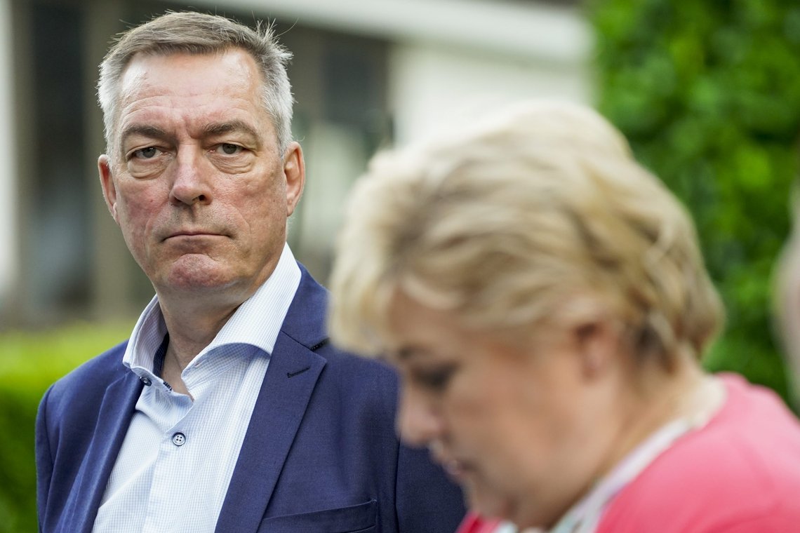 Forsvarsminister Frank Bakke-Jensen er Høyres mest profilerte finnmarking, her sammen med statsminister Erna Solberg i Brussel. Foto: Torstein Bøe / NTB Forsvarsminister Frank Bakke-Jensen er Høyres mest profilerte finnmarking, her sammen med statsminister Erna Solberg i Brussel. Foto: Torstein Bøe / NTB