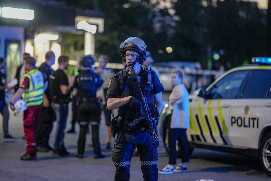 En person er skutt ved Brynseng T-banestasjon i Oslo. Foto: Fredrik Hagen / NTB En person er skutt ved Brynseng T-banestasjon i Oslo. Foto: Fredrik Hagen / NTB