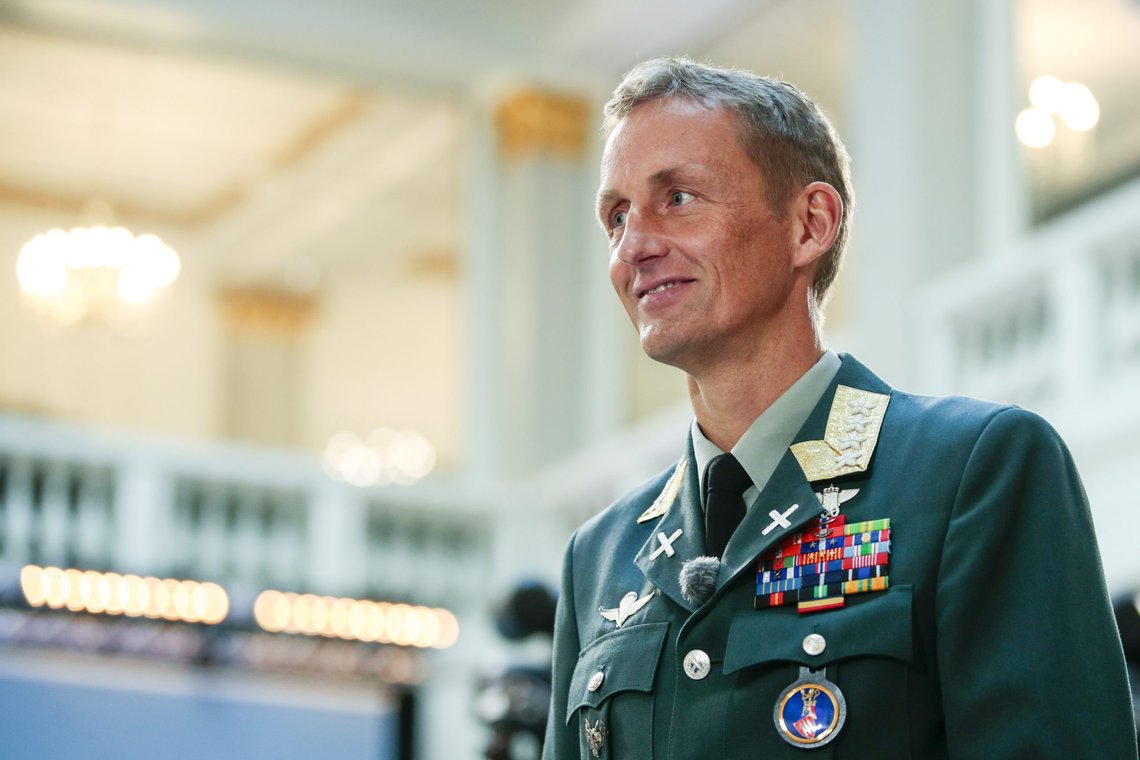 Forsvarssjef, Eirik Kristoffersen sier Talibans uttalelser gir et snev av håp, men at det gjenstår å se hva som skjer i praksis. Foto: Jil Yngland / NTB Forsvarssjef, Eirik Kristoffersen sier Talibans uttalelser gir et snev av håp, men at det gjenstår å se hva som skjer i praksis. Foto: Jil Yngland / NTB