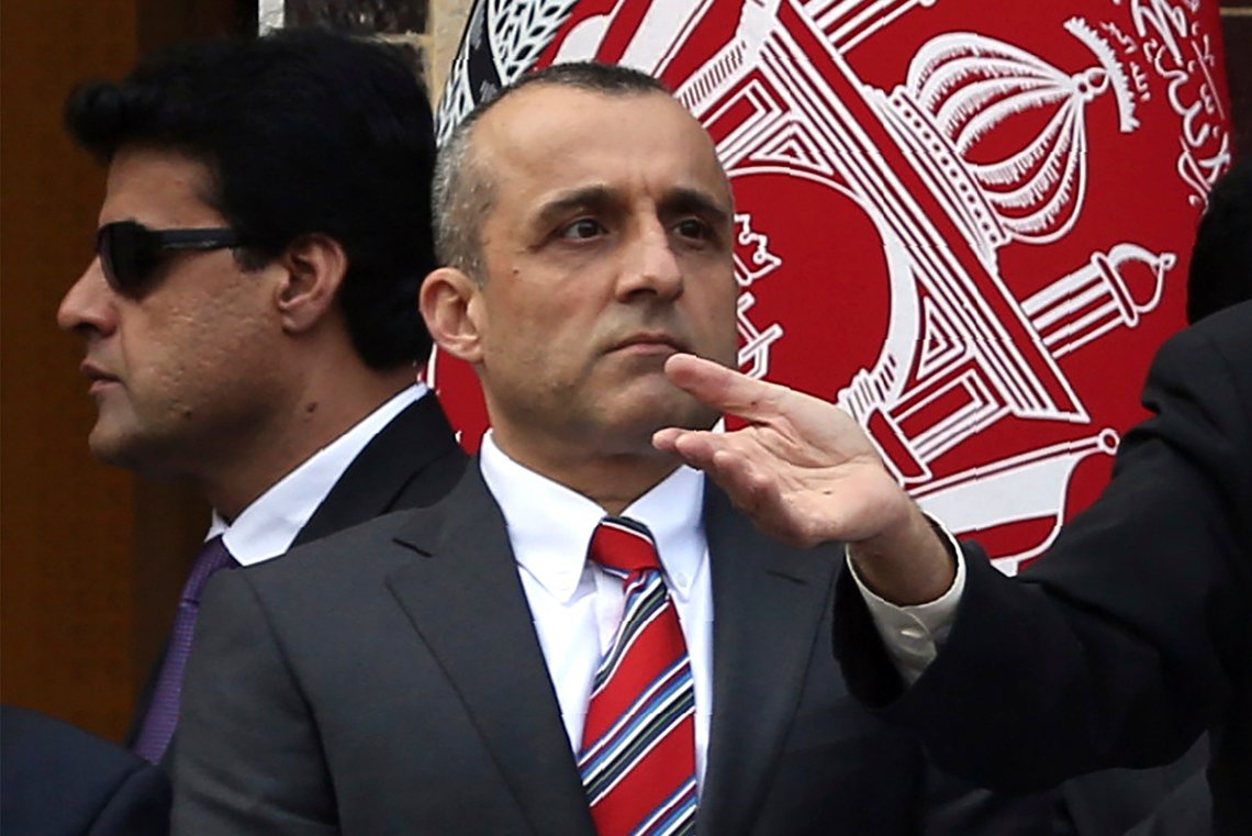Afghanistans visepresident frem til Talibans maktovertakelse, søndag 15. august, 2021, Amrullah Saleh, nekter å gi opp kampen mot Taliban. Foto, Rahmat Gul / AP /NTB Afghanistans visepresident frem til Talibans maktovertakelse, søndag 15. august, 2021, Amrullah Saleh, nekter å gi opp kampen mot Taliban. Foto, Rahmat Gul / AP /NTB