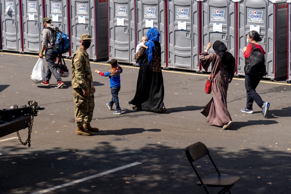 Afghanske flyktninger ankommer Washington mandag denne uken. Foto: Andrew Harnik / AP / NTB Afghanske flyktninger ankommer Washington mandag denne uken. Foto: Andrew Harnik / AP / NTB