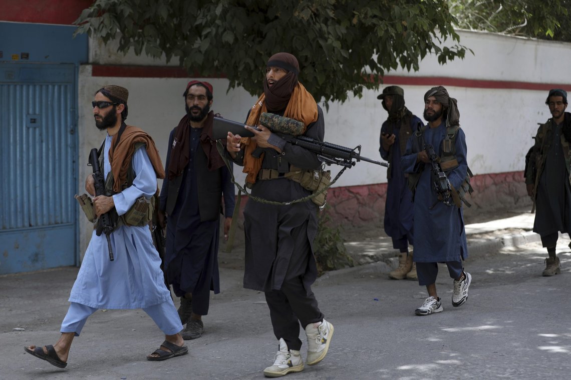 Taliban fighters patrol in Wazir Akbar Khan in the city of Kabul, Afghanistan, Wednesday, Aug. 18, 2021. The Taliban declared an "amnesty" across Afghanistan and urged women to join their government Tuesday, seeking to convince a wary population that they have changed a day after deadly chaos gripped the main airport as desperate crowds tried to flee the country. (AP Photo/Rahmat Gul) Taliban fighters patrol in Wazir Akbar Khan in the city of Kabul, Afghanistan, Wednesday, Aug. 18, 2021. The Taliban declared an "amnesty" across Afghanistan and urged women to join their government Tuesday, seeking to convince a wary population that they have changed a day after deadly chaos gripped the main airport as desperate crowds tried to flee the country. (AP Photo/Rahmat Gul)
