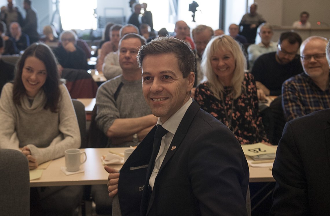 Knut Arild Hareide på ekstraordinært fylkesårsmøte i Hordaland KrF i 2018. Foto: Marit Hommedal / NTB Knut Arild Hareide på ekstraordinært fylkesårsmøte i Hordaland KrF i 2018. Foto: Marit Hommedal / NTB