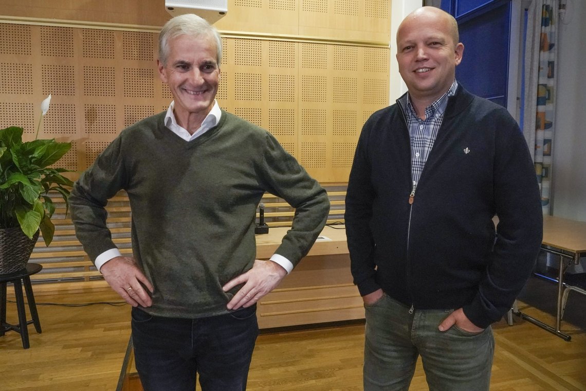 Ap-leder Jonas Gahr Støre og Sp-leder Trygve Slagsvold Vedum bryter valgløfter i fleng.
Foto: Terje Pedersen / NTB Ap-leder Jonas Gahr Støre og Sp-leder Trygve Slagsvold Vedum bryter valgløfter i fleng.
Foto: Terje Pedersen / NTB