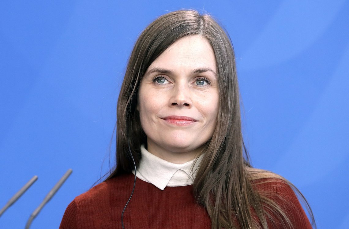 Katrin Jakobsdottir. Foto:. Photo/Michael /AP/NTB Katrin Jakobsdottir. Foto:. Photo/Michael /AP/NTB