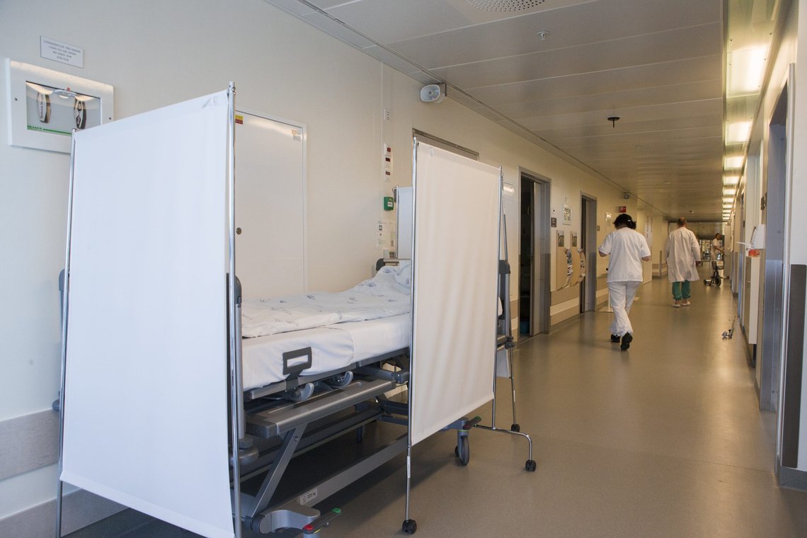 På Ahus frykter man utfordringer med sengekapasiteten dersom man får en hard influensasesong samtidig med mange koronapasienter. Foto: Berit Roald / NTB På Ahus frykter man utfordringer med sengekapasiteten dersom man får en hard influensasesong samtidig med mange koronapasienter. Foto: Berit Roald / NTB