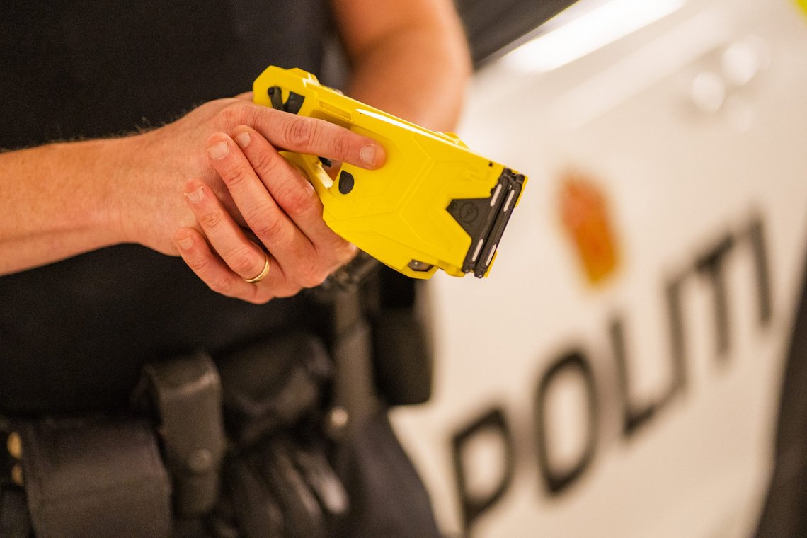 Tirsdag avfyrte politiet i Oslo et skudd med elektrosjokkvåpen. Illustrasjonsfoto: Håkon Mosvold Larsen / NTB Tirsdag avfyrte politiet i Oslo et skudd med elektrosjokkvåpen. Illustrasjonsfoto: Håkon Mosvold Larsen / NTB