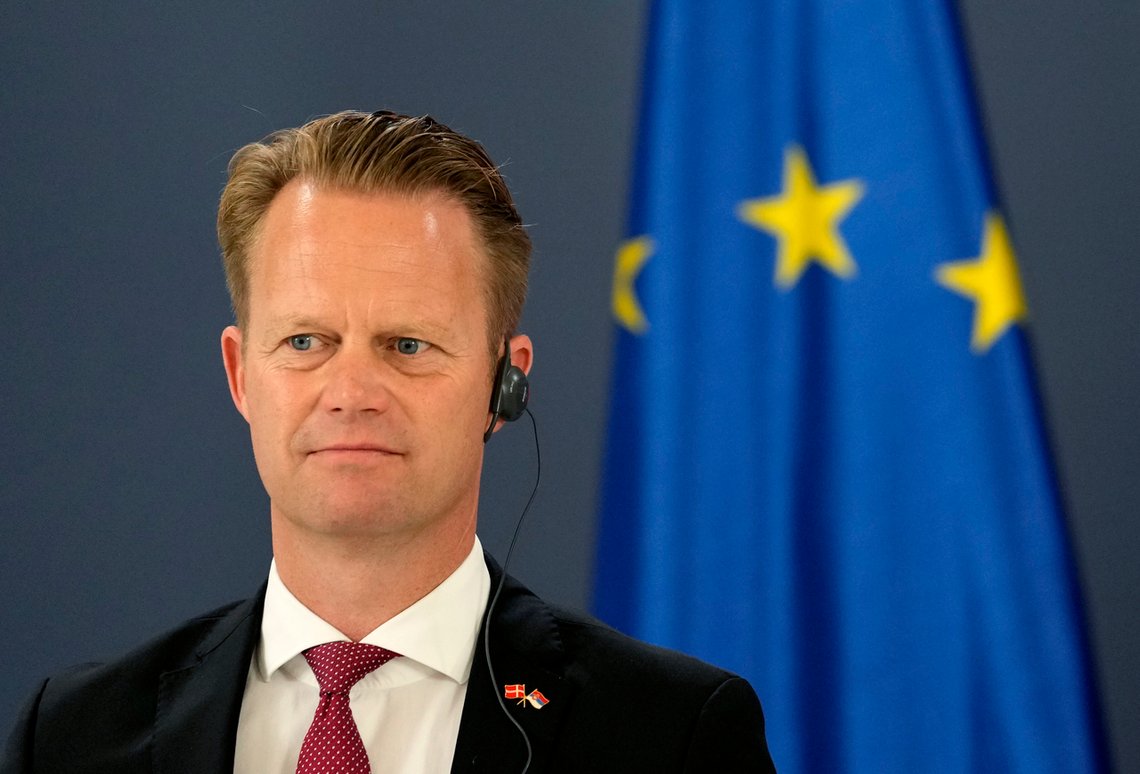 Danmarks utenriksminister Jeppe Kofod (S). Foto: AP /Darko Vojinovic /NTB Danmarks utenriksminister Jeppe Kofod (S). Foto: AP /Darko Vojinovic /NTB